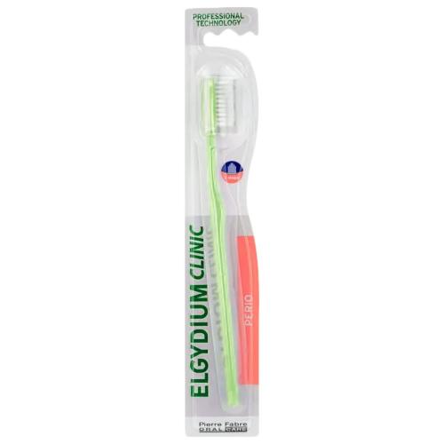 Elgydium Clinic Perio V-Shape Toothbrush Μαλακή Οδοντόβουρτσα Κατάλληλη για Περιοδοντίτιδα 1 Τεμάχιο - Λαχανί